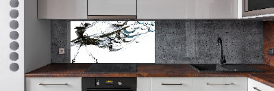 Rivestimento parete cucina con decorazione Ballerina