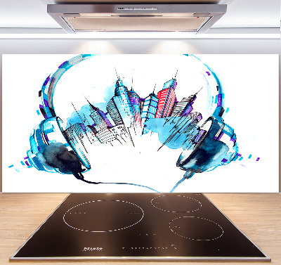 Pannello retrocucina con decorazione 