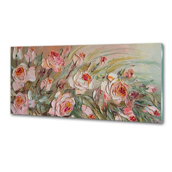 Pannello retrocucina con motivo a rose