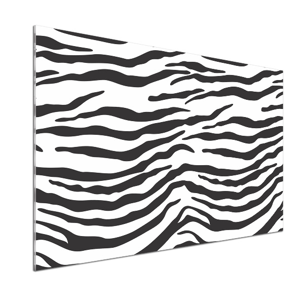 Rivestimento parete cucina con motivo a strisce zebrato