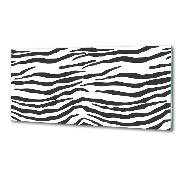 Rivestimento parete cucina con motivo a strisce zebrato