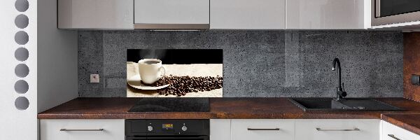 Rivestimento parete cucina in finitura colore caffè aromatico