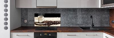 Rivestimento parete cucina in finitura colore caffè aromatico