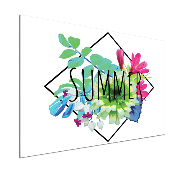 Pannello retrocucina in stile estivo