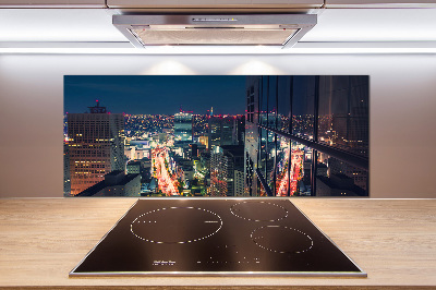 Pannello paraschizzi cucina con stampa ispirata a Tokyo, Giappone