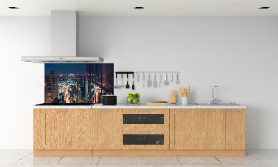 Pannello paraschizzi cucina con stampa ispirata a Tokyo, Giappone