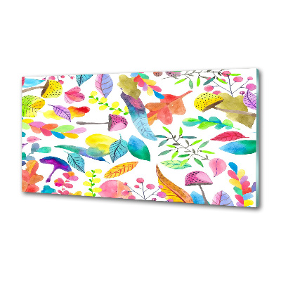 Pannello paraschizzi cucina con motivo floreale