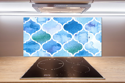 Pannello paraschizzi cucina con motivo in stile marocchino