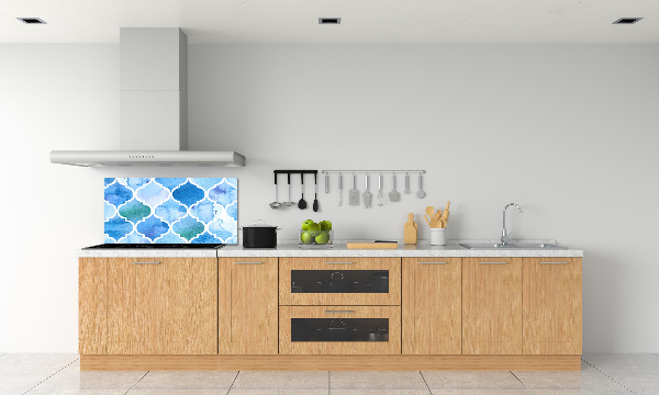 Pannello paraschizzi cucina con motivo in stile marocchino