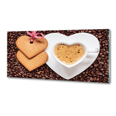 Pannello paraschizzi cucina con motivo caffè e pan di zenzero