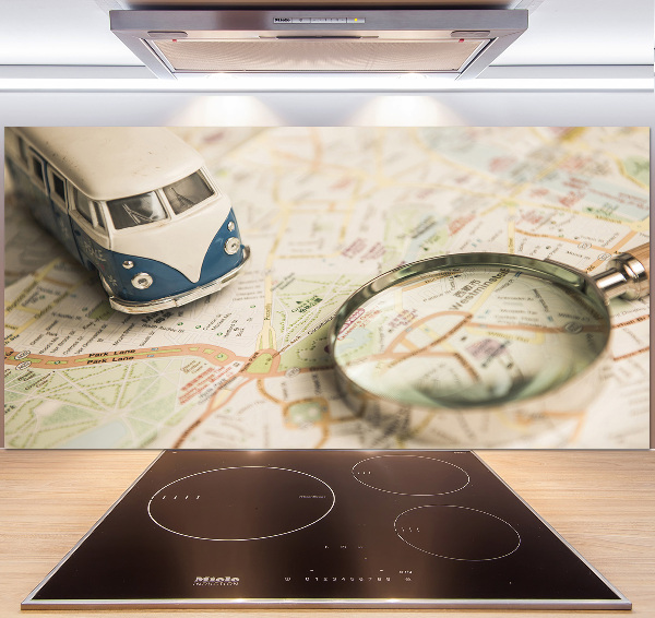 Rivestimento parete cucina con motivo 