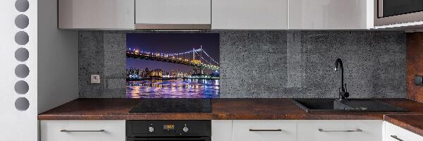 Pannello paraschizzi cucina con stampa del ponte di New York