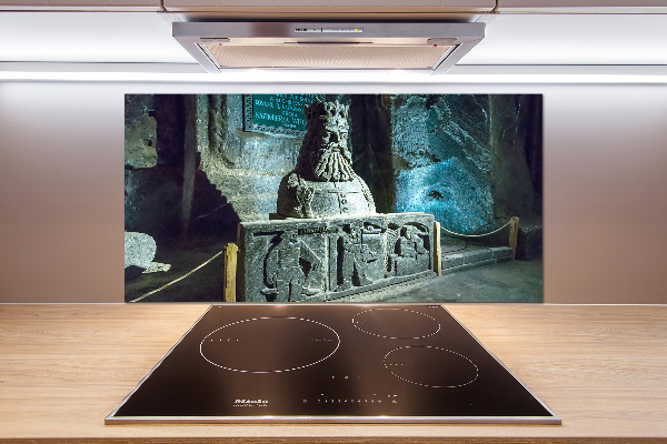 Rivestimento parete cucina con finitura a effetto «Miniera di sale»