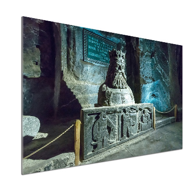 Rivestimento parete cucina con finitura a effetto «Miniera di sale»