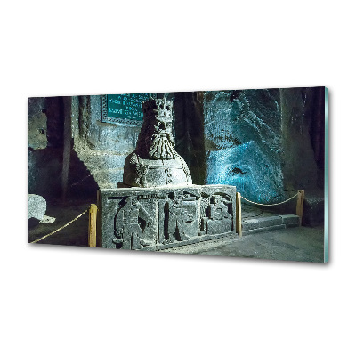 Rivestimento parete cucina con finitura a effetto «Miniera di sale»