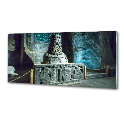 Rivestimento parete cucina con finitura a effetto «Miniera di sale»