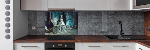 Rivestimento parete cucina con finitura a effetto «Miniera di sale»