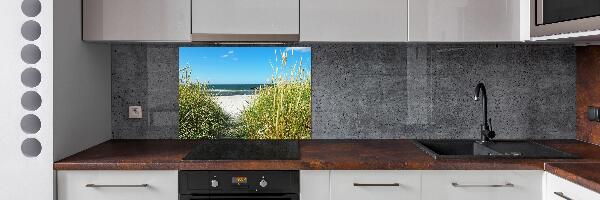 Rivestimento parete cucina con motivo Dune costiere