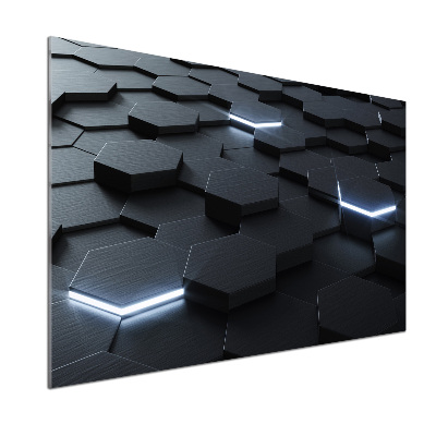 Rivestimento parete cucina con motivo astratto