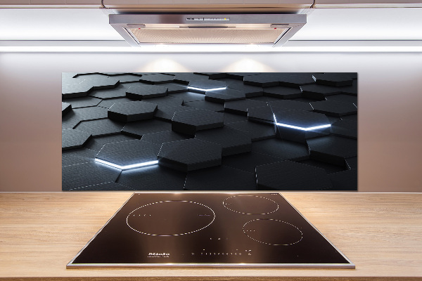 Rivestimento parete cucina con motivo astratto