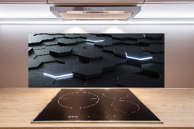 Rivestimento parete cucina con motivo astratto