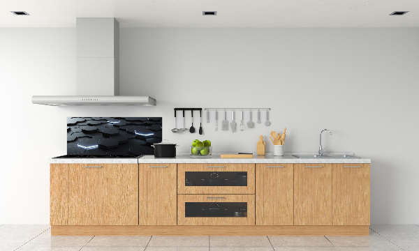 Rivestimento parete cucina con motivo astratto