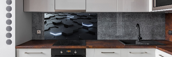 Rivestimento parete cucina con motivo astratto