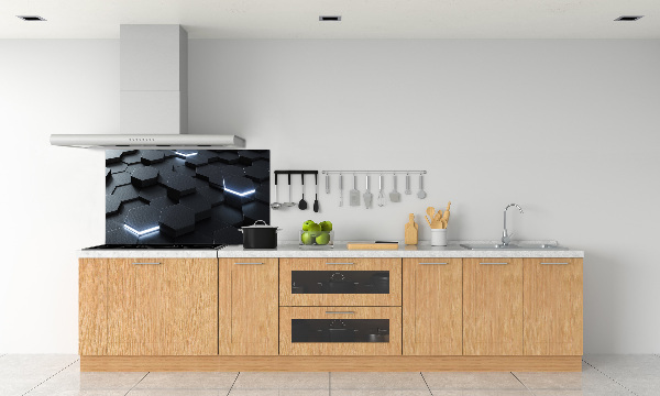 Rivestimento parete cucina con motivo astratto