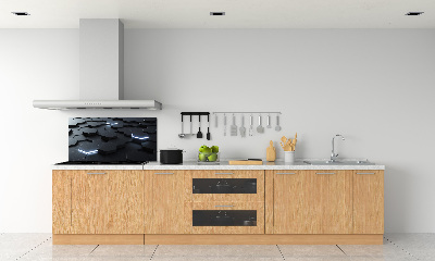 Rivestimento parete cucina con motivo astratto