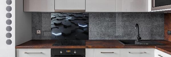 Rivestimento parete cucina con motivo astratto