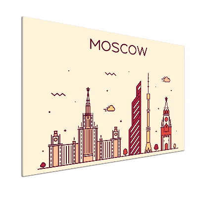 Pannello retrocucina con stampa raffigurante gli edifici di Mosca