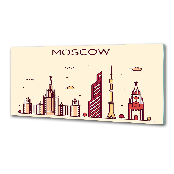 Pannello retrocucina con stampa raffigurante gli edifici di Mosca