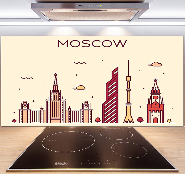 Pannello retrocucina con stampa raffigurante gli edifici di Mosca