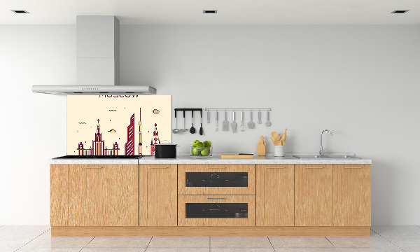 Pannello retrocucina con stampa raffigurante gli edifici di Mosca
