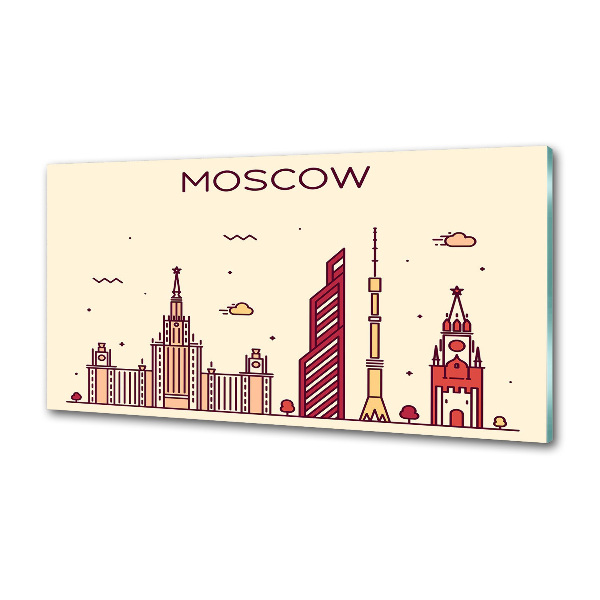 Pannello retrocucina con stampa raffigurante gli edifici di Mosca