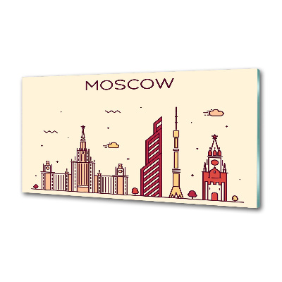 Pannello retrocucina con stampa raffigurante gli edifici di Mosca