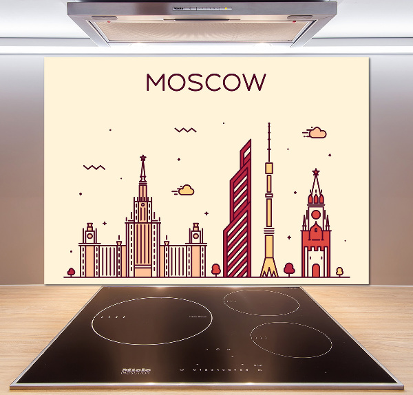 Pannello retrocucina con stampa raffigurante gli edifici di Mosca