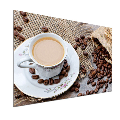 Pannello retrocucina con motivo Caffè con latte