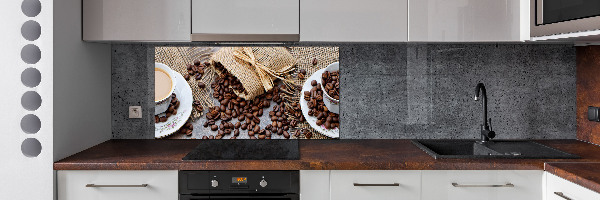 Pannello retrocucina con motivo Caffè con latte