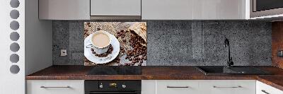 Pannello retrocucina con motivo Caffè con latte