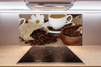 Pannello paraschizzi cucina con motivo Caffè con latte