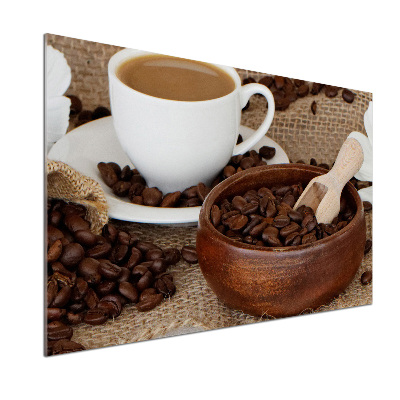 Pannello paraschizzi cucina con motivo Caffè con latte