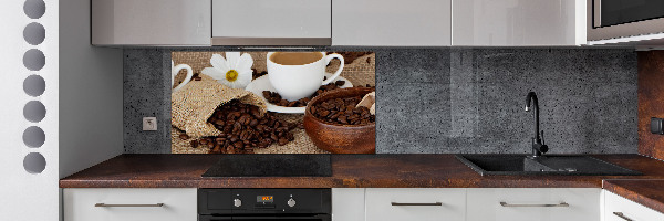 Pannello paraschizzi cucina con motivo Caffè con latte