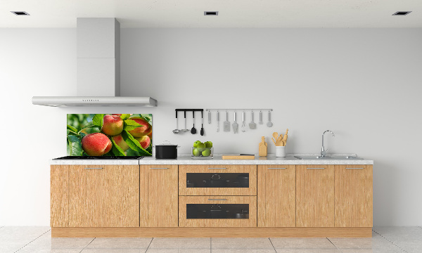 Rivestimento parete cucina con motivo a pesche