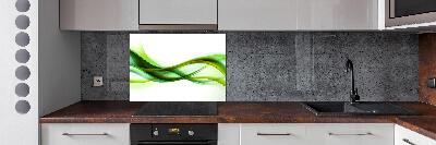 Pannello retrocucina con motivo a onde astratte