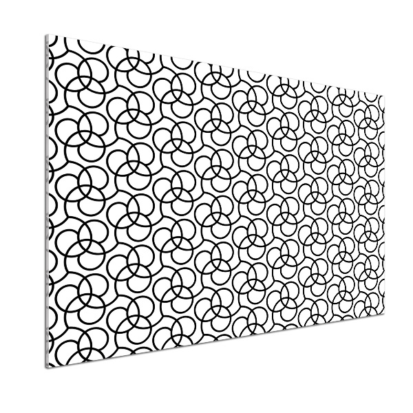 Pannello paraschizzi cucina con motivo a sfondo geometrico