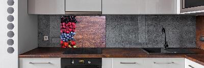 Pannello retrocucina con motivo frutti di bosco