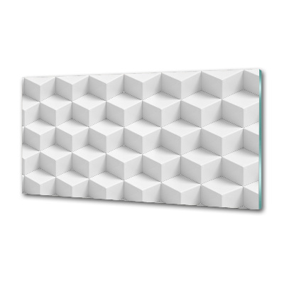 Rivestimento parete cucina con motivo astratto 3D