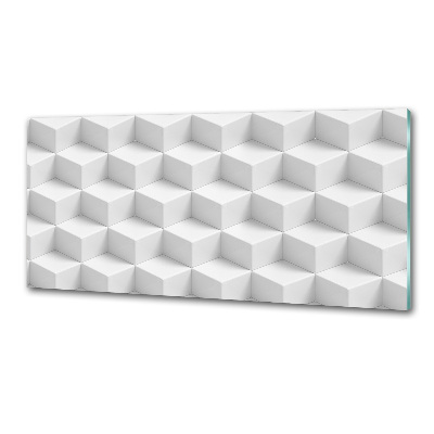 Rivestimento parete cucina con motivo astratto 3D