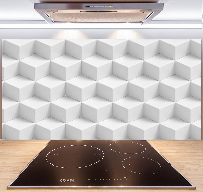 Rivestimento parete cucina con motivo astratto 3D